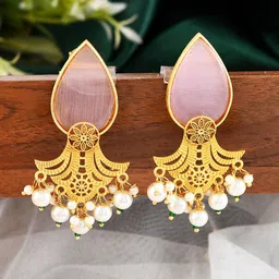 Silvermerc Designs Gold-Plated Contemporary Drop Earrings-image-41