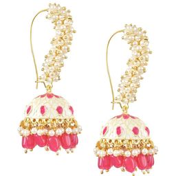 I Jewels Contemporary Jhumkas Earrings-image-34