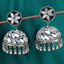 PRIVIU Dome Shaped Jhumkas Earrings-picture-15