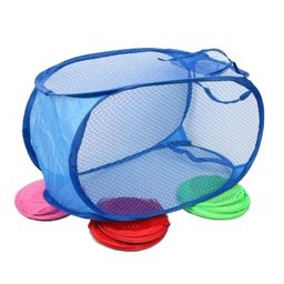 Kuber Industries Red & Blue 4 Pieces Foldable Laundry Bags-3