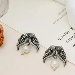 ABDESIGNS Silver Plating Birds Shaped Studs Earrings-image-82
