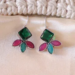 Ozanoo Silver-Plated Classic Drop Earrings-21