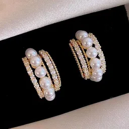 VAGHBHATT Circular Studs Earrings-10