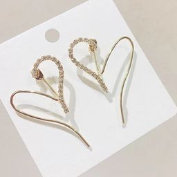 KRENOZ Heart Shaped Studs Earrings-47