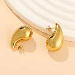 VAGHBHATT Gold Plated Paisley Shaped Studs-24