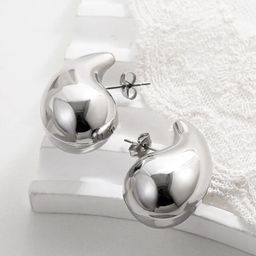 Jewels Galaxy Teardrop Shaped Studs Earrings-image-5