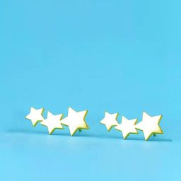 Goldnera Star Shaped Brass Studs Earrings-48