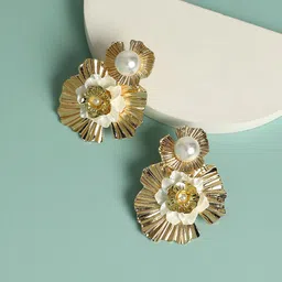 SOHI Floral Studs Earrings-56