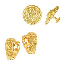 Vighnaharta Floral Studs Earrings-image-22