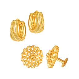 Vighnaharta Floral Studs Earrings-image-25
