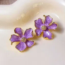 DressBerry Floral Studs Earrings-17