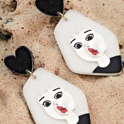LUCKY JEWELLERY Gold-Plated Contemporary Drop Earrings-image-57