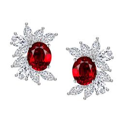 Designs & You Silver Plated Cubic Zirconia Studded Contemporary Studs-31