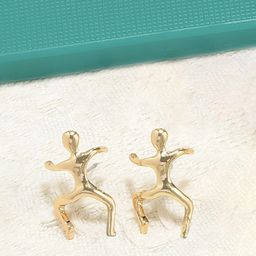 AMI Gold-Plated Quirky Studs-2