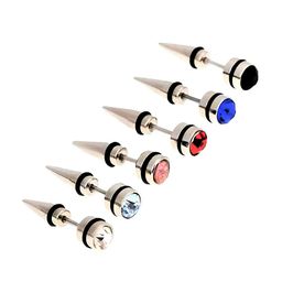 KARISHMA KREATIONS Set Of 3 Stainless Steel Stone Studded Contemporary Stud Earrings-4