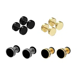 KARISHMA KREATIONS Set of 4 Contemporary Studs Earrings-image-68