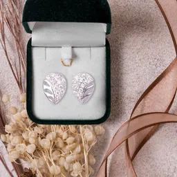 Abhooshan 925 Sterling Silver Contemporary Studs Earrings-12