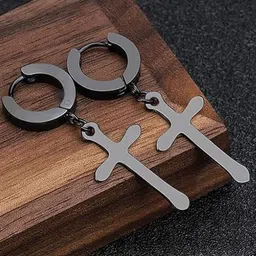 KRYSTALZ Unisex Contemporary Drop Earrings-image-9