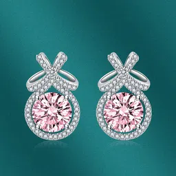 Designs & You Silver-Plated Contemporary Studs Earrings-10