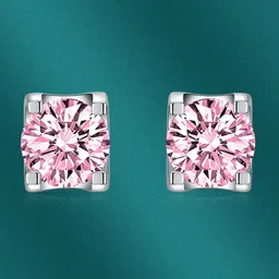 Designs & You Silver-Plated Sqaure Shaped CZ Studs Earrings-32
