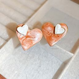 Bellofox Brown & Silver-Toned Contemporary Studs Earrings-image-93