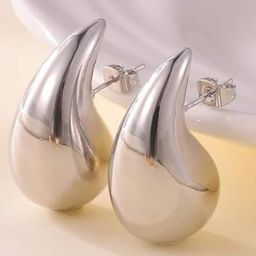 Xivir Silver-Plated Teardrop Shaped Studs Earrings-28