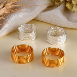 Silvermerc Designs Set Of 2 Gold-Plated Toe Rings-image-64