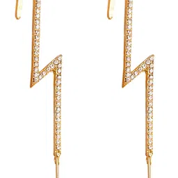 Vembley Set Of 2 Gold-Toned Spiked Ear Cuff Earrings-19