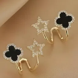 KARISHMA KREATIONS Gold Plated CZ Studded Earrings-43