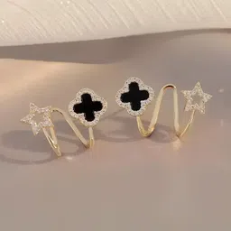 KARISHMA KREATIONS Gold Plated CZ Studded Earrings-47