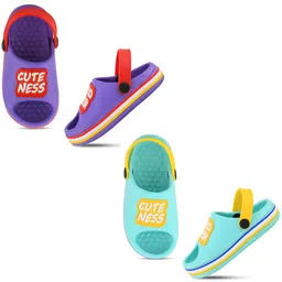 SMARTOTS Kids Set Of 2 Printed Clogs-10