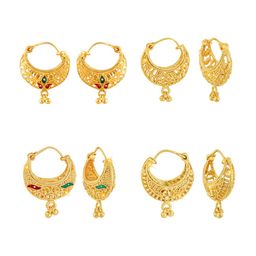 Vighnaharta Gold-Toned Floral Chandbalis Earrings-image-61