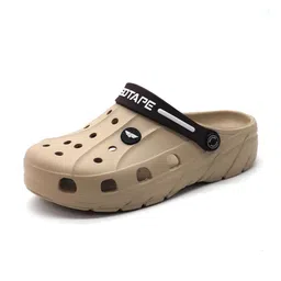 Red Tape Men Self Design Clogs-picture-0