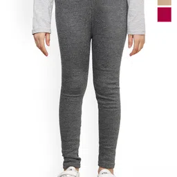 BAESD Girls Pack Of 3 Woollen Ankle Leggings-picture-47