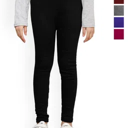 BAESD Girls Pack Of 5 Woollen Ankle Leggings-picture-25