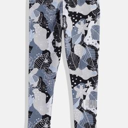 Puma Girls Floral Print Essential+ Bloom Tight Fit Knitted Ankle Length Leggings-image-57
