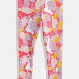 Puma Girls Floral Print Essential+ Bloom Tight Fit Knitted Ankle Length Leggings-image-98
