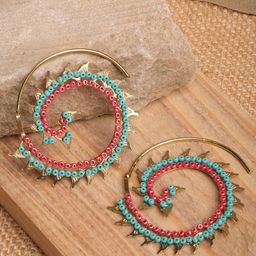 XPNSV Artificial Beads Drop Earrings-image-89