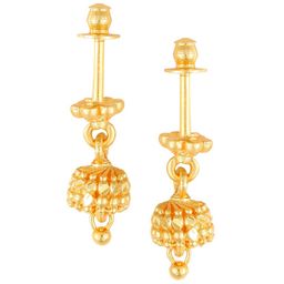 Vighnaharta Gold-Plated Drop Earrings-image-54