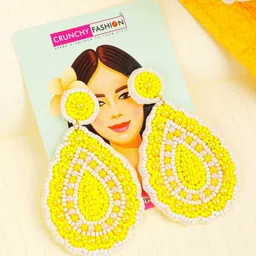 Crunchy Fashion Teardrop Shaped Drop Earrings-27