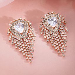Rubans Heart Shaped Drop Earrings-36