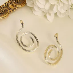 SOHI Gold-Plated Animal Shaped Drop Earrings-image-1