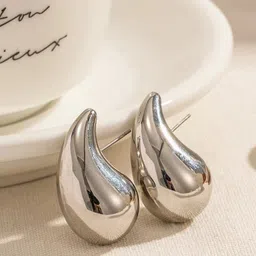 Jewels Galaxy Silver Plated Stud Earrings-picture-21
