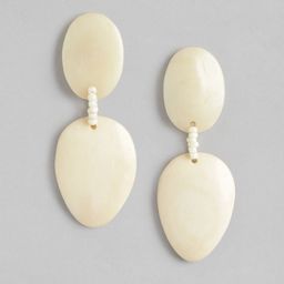RICHEERA Oval Artificial Beads Drop Earrings-40