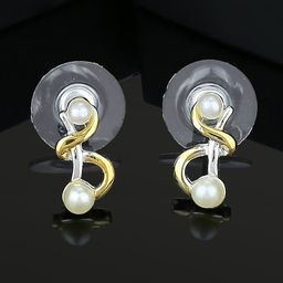Estele Gold-Plated Classic Drop Earrings-17
