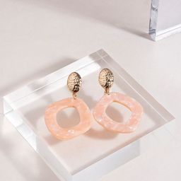 Accessorize Resin Organic Geometric Drop Earrings-0