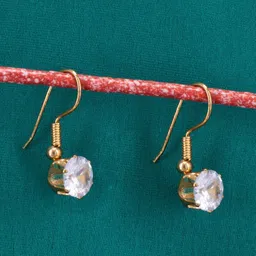 PRIVIU Gold-Plated Contemporary Drop Earrings-24