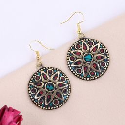 PANASH Gold-Plated Contemporary Drop Earrings-26