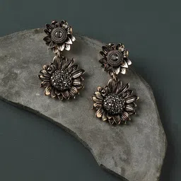 SOHI Artificial Stones Contemporary Drop Earrings-image-62