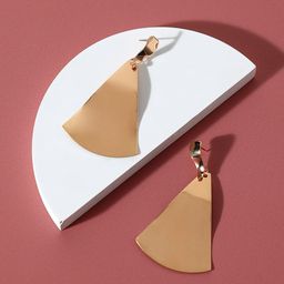 SOHI Gold-Plated Contemporary Drop Earrings-21